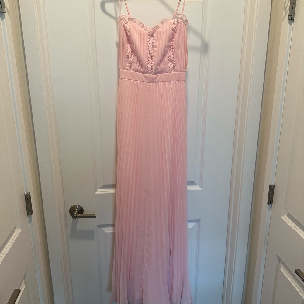 Lulu's Blush Pink Maxi Dress